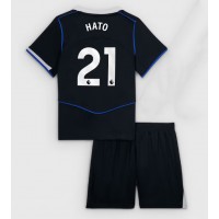 Camiseta Chelsea Jorrel Hato #21 Tercera Equipación Replica 2025-26 para niños mangas cortas (+ Pantalones cortos)